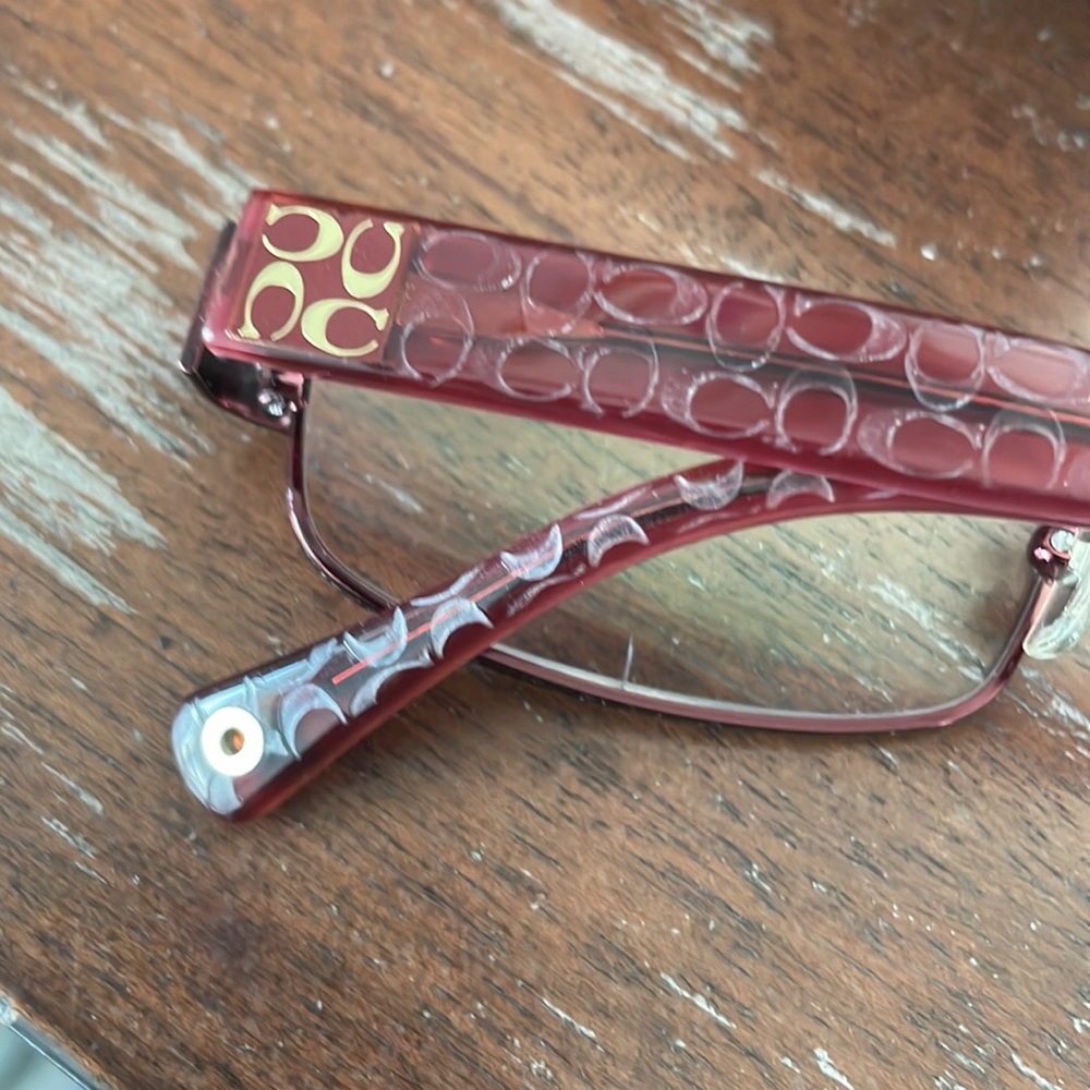 Coach HC5001 Taryn burgundy 9022 eyeglasses with coach signature C brown case - Picture 4 of 15